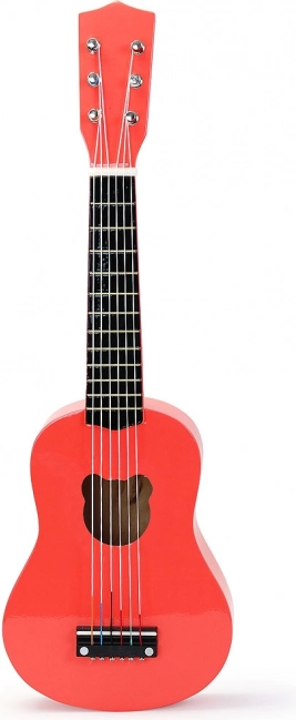 Vilac orangefarbene Kinder-Holzgitarre