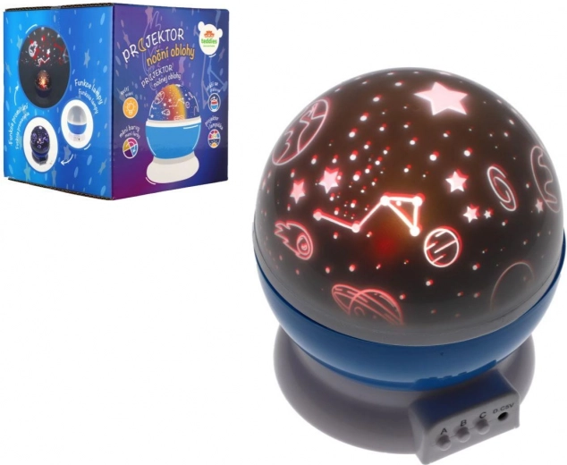 Sternenhimmel-Projektor mit Batterien und USB, Kunststoff, 14 × 11 cm