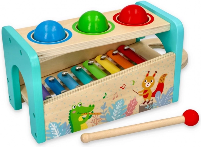 Musikalisches Klopfspiel mit Xylophon