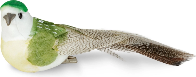 Farbenfrohes Erscheinungsbild mit Federnoptik