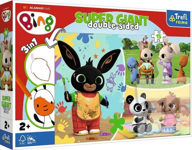 Großes Puzzle Fröhlicher Tag mit Bing