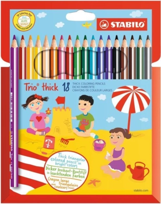 STABILO Trio kräftige Set 18 Buntstifte