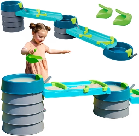 AquaPlay Mudway Flow – Wasser-Baukasten für Kinder, 28 Teile