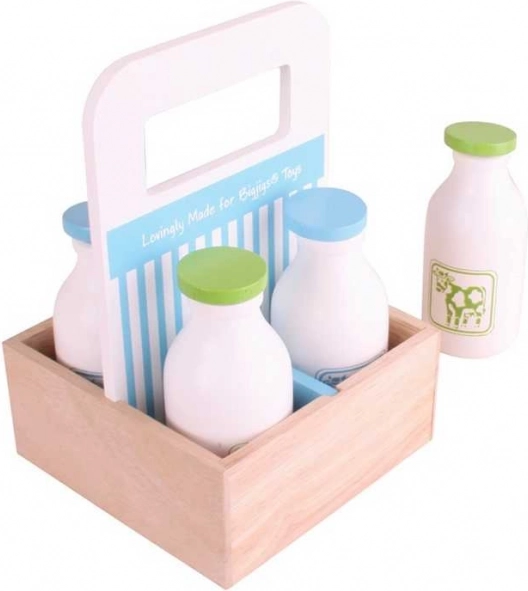Holzmilch in tragbarer Kiste Bigjigs Toys