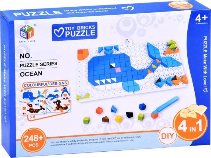 4-in-1 kreativer Spaß mit Ozeanmotiven