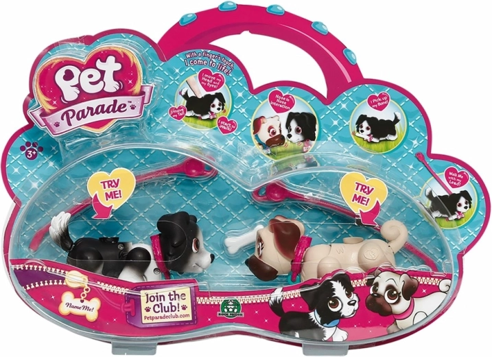Pet Parade – Set mit zwei interaktiven Hündchen ohne Batterien