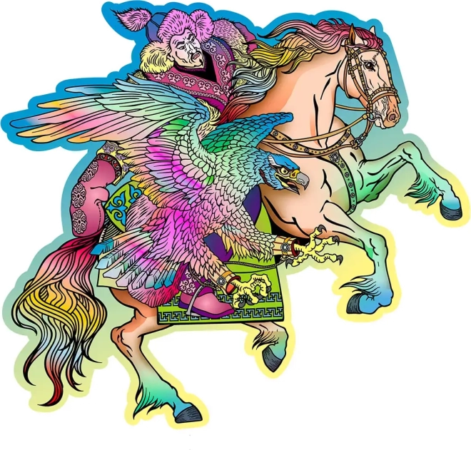 Holzpuzzle Pferd und Adler 250 Teile