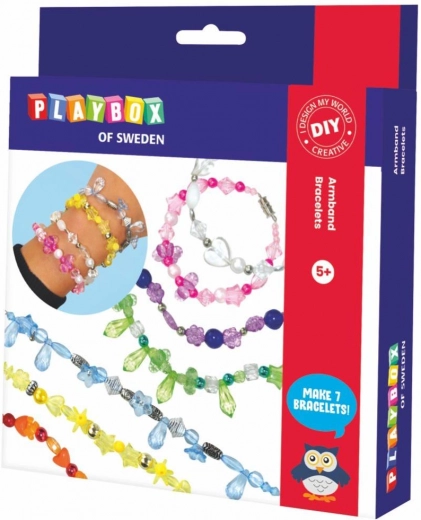 Kreativset Armbänder aus Perlen in Box