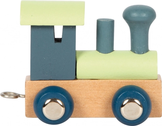 Polare Buchstabenlokomotive Blau
