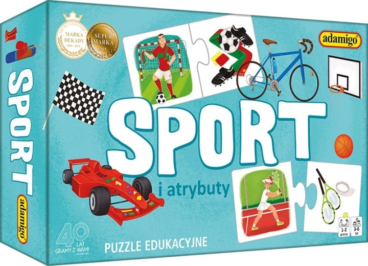 Sport und Attribute – Lernpuzzle für Kinder 3+