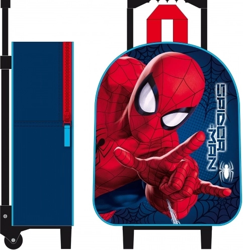 Spider-Man 3D-Rucksack auf Rollen „Friends around town“ 32 cm