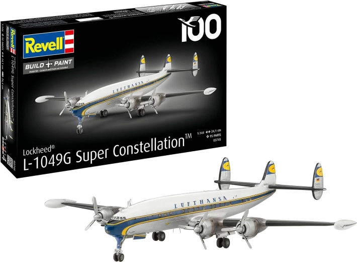 Plastikmodell Lockheed L-1049G Super Constellation Lufthansa 1:144