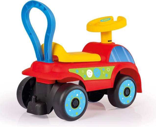 Hupe und Stauraum unter dem Sitz