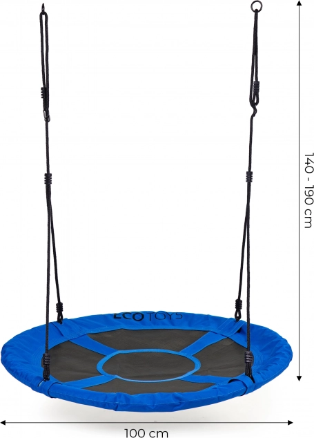 Große 100-cm-Sitzfläche für gemeinsamen Spaß