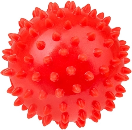 Fizjo Rehabilitations-Massageball mit Noppen 7,6 cm rot