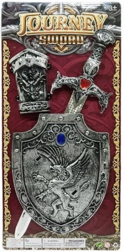 Silbernes Schwert und Schild Set für Kinder