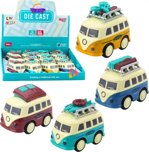 Camper-Spielzeug mit Friktionsantrieb und beweglichem Dachgepäck