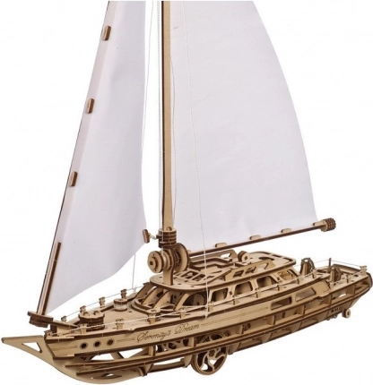 UGEARS 3D mechanischer Holzbausatz Yacht Serenity's Dream