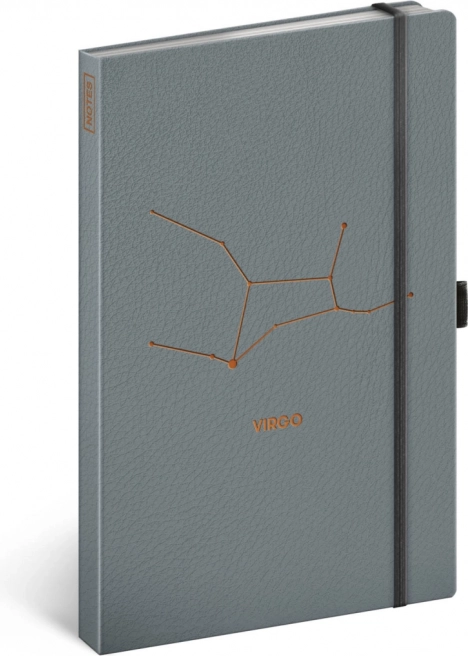 Notizbuch Tierkreis Jungfrau, liniert 13 × 21 cm