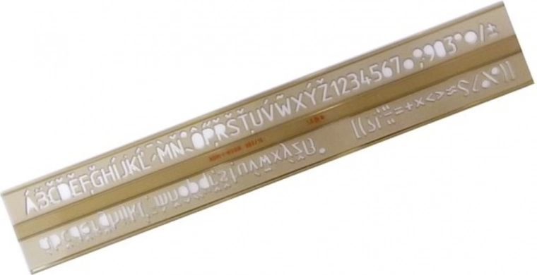 KOH-I-NOOR Schul-Buchstabenschablone 1,0 cm