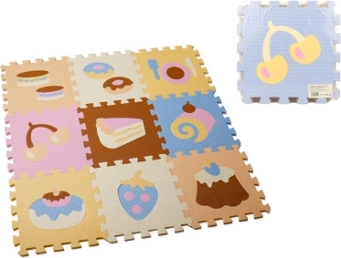 Schaumstoff-Puzzle-Unterlage Leckereien 28 × 28 cm