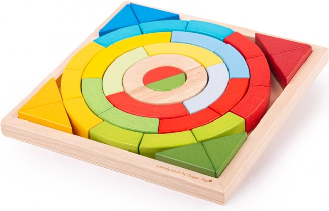 Bigjigs Toys hölzerne Steckbögen und Dreiecke