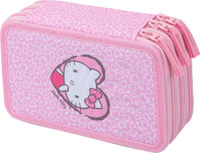 Baagl dreifaches Schulmäppchen Hello Kitty Sweet Leopard (GRS)