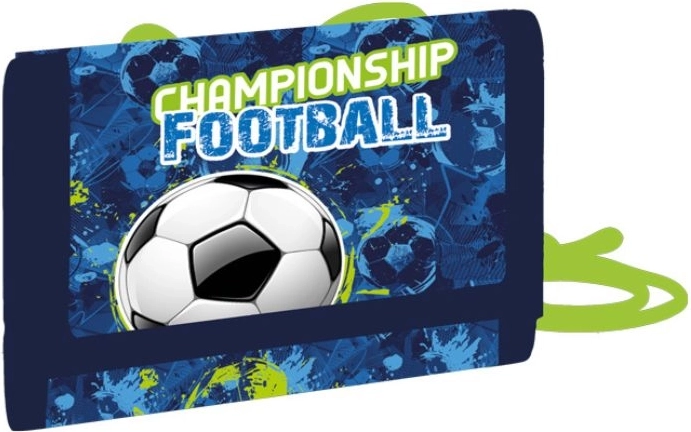 Textilgeldbörse für Kinder mit Fußballmotiv zum Umhängen