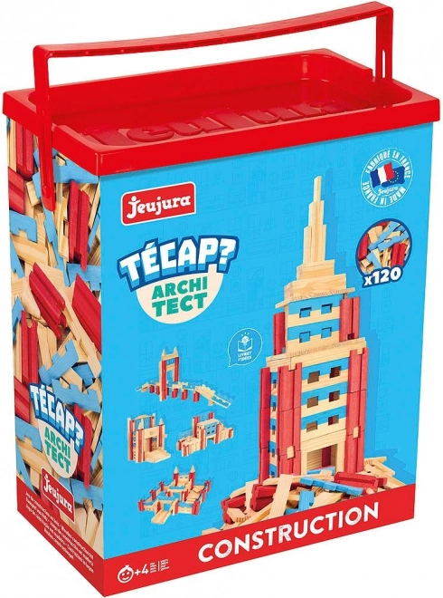 Jeujura Holzspielzeug Técap Architect 120 Teile
