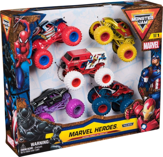 5 heldenhafte Monstertrucks in einer Packung