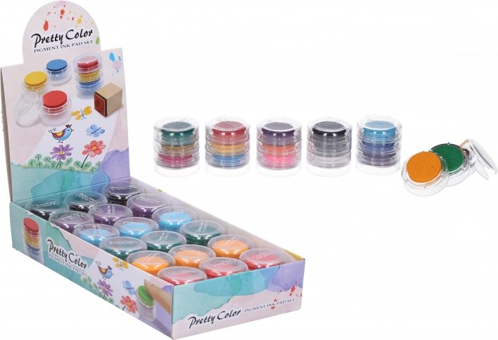 Stempelkissen 3-in-1 – drei Farben in einem