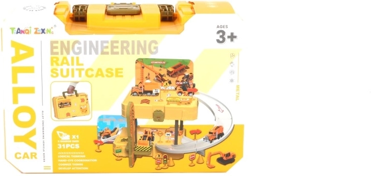Spielset im Koffer – Baumaschinen