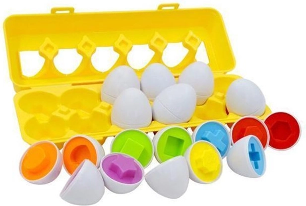 Sortier-Eier – Set aus Formen und Farben
