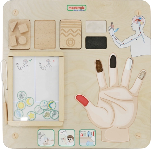 Masterkidz Edukative Tafel - Tastsinn Montessori