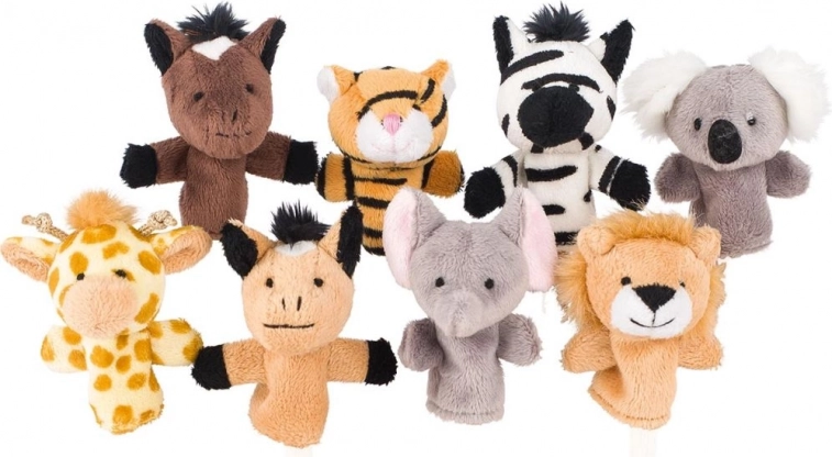 Fingerpuppenset – Wildtiere, 8 Stk.