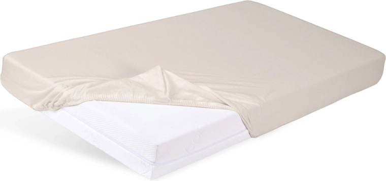 Babymatex Spannbettlaken Jersey 60 × 120 cm hellbeige