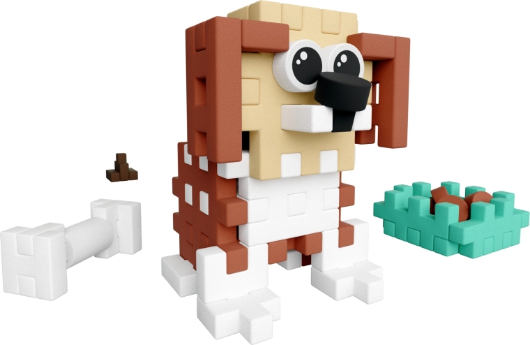 Niedlicher Beagle mit Zubehör für Rollenspiel