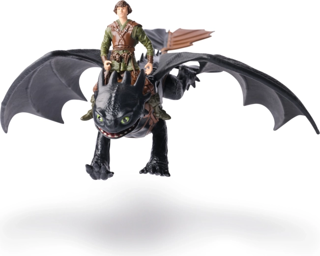 Authentischer Drache mit Reiter