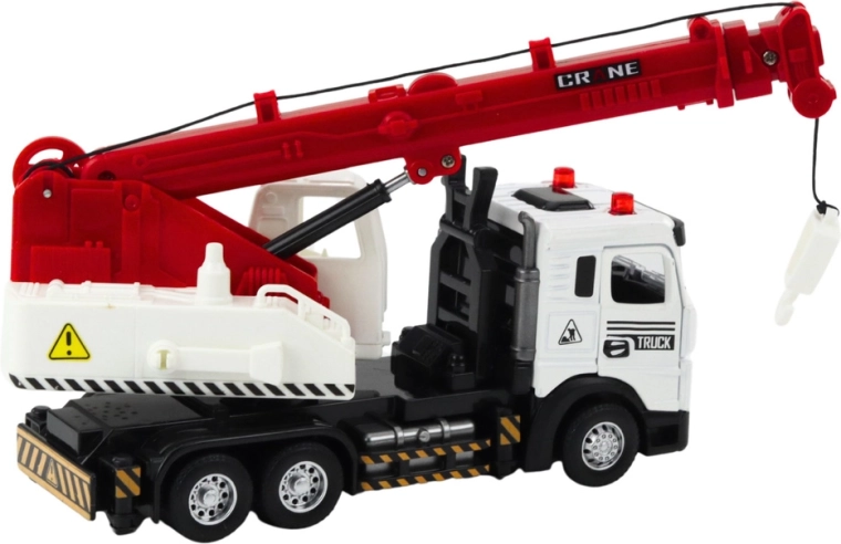 Drehbarer Aufbau und ausziehbarer Ausleger mit Haken