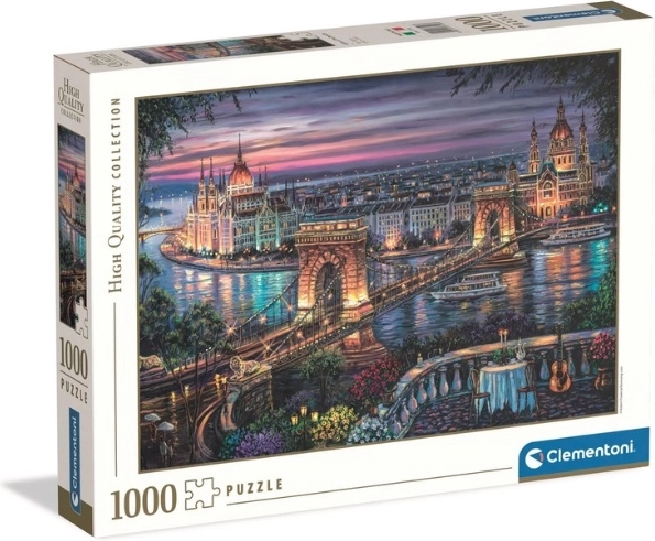 Clementoni Puzzle High Quality Lichter der Donau 1000 Teile
