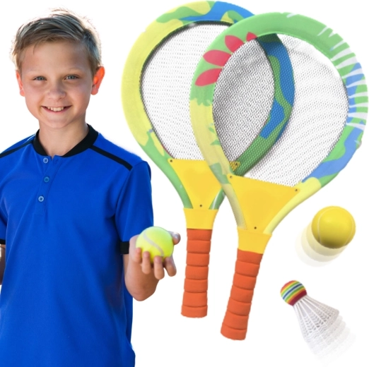 Woopie Kinder-Badminton-Set mit Schlägern