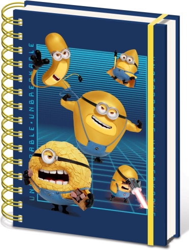 Spiralblock A5 2024 mit Minions-Motiv