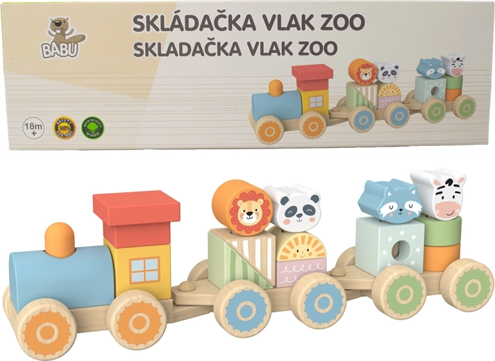Babu Holz-Eisenbahn Safari