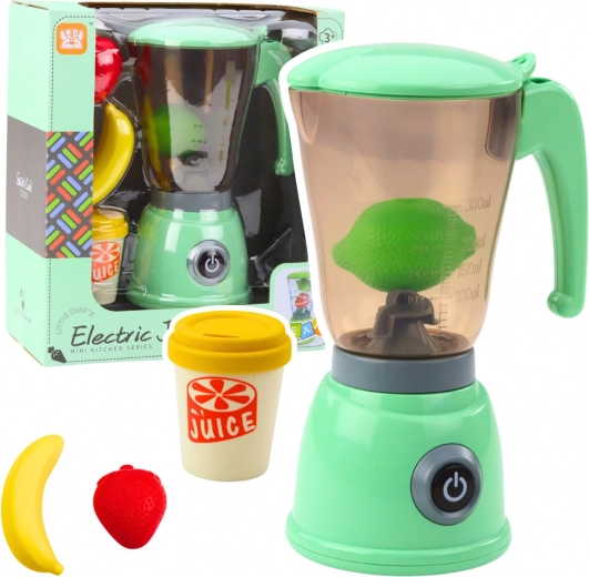 Elektrischer Kindermixer mit Obst und Becher - Grün