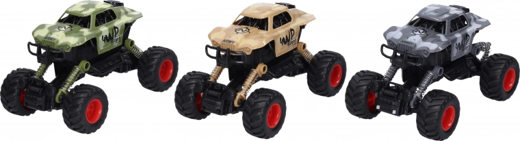 Geländewagen mit Aufziehmotor 15 cm mit Federung