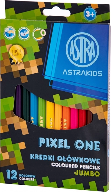 Buntstifte ASTRA Pixel One Jumbo 12 Stk.