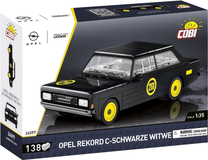 Cobi Opel Rekord C „Schwarze Witwe“ (černá vdova) 1:35 – Automodell-Bausatz