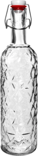 Hochwertiges starkes Glas mit dekorativem Relief