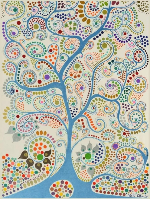 RAVENSBURGER Puzzle Blauer Baum, 1500 Teile
