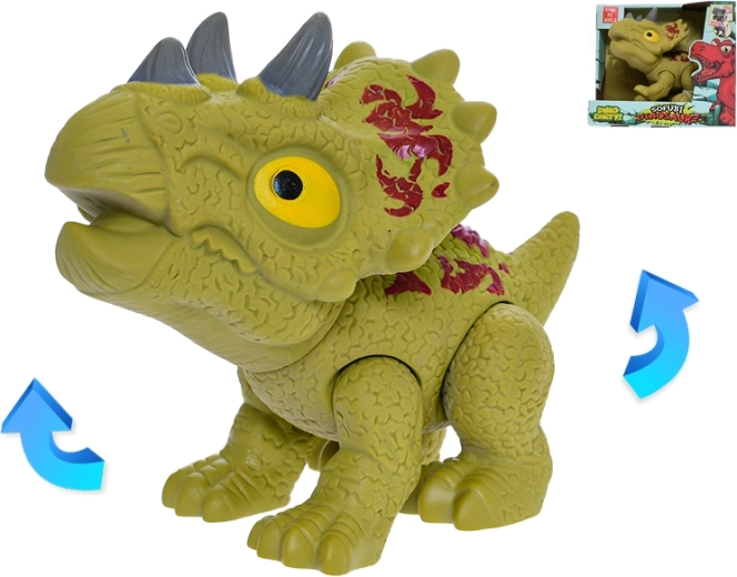 Dinosaurier Triceratops mit beweglichen Teilen 17 cm